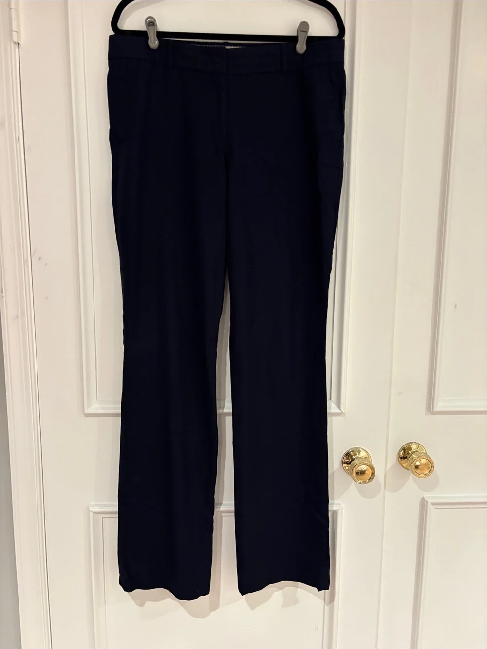 J. Crew Dark Navy Straight-Leg Dress Pants